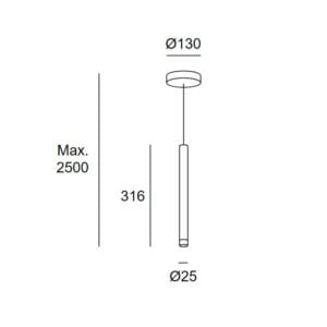 Candle dorada sencilla